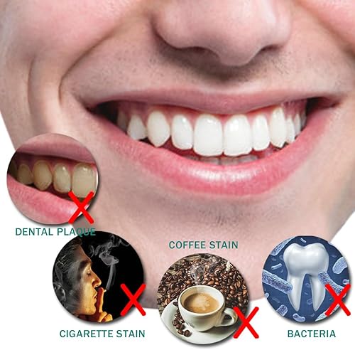 Miniatura 5 de Cepillo de dientes grande de cabeza larga, paquete de 4, cerdas de carbón duras y firmes mejoradas, blanqueamiento de dientes, eliminación de placa,