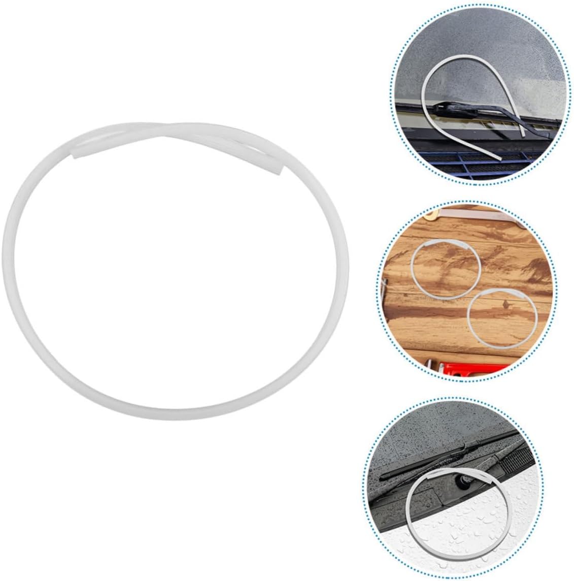 Alipis 5pcs Wiper Refill Silicone Wiper Strip Windscreen Replacement for Frameless Auto Window