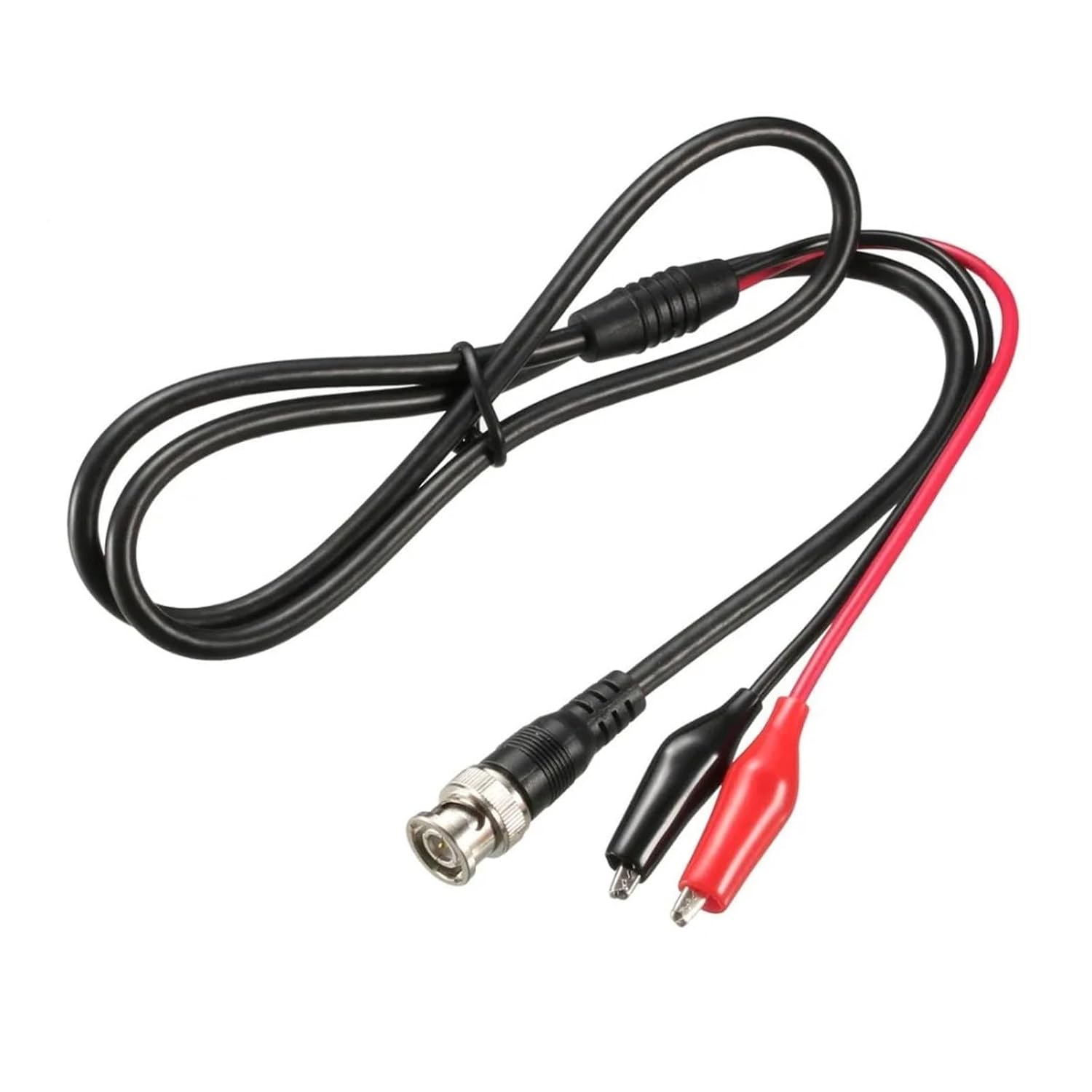 Oscilloscope Test Probe Lead Cable BNC Male Q9 to Double Clamp 0.5m