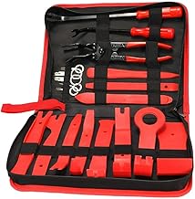 ARTNERY 19PCS Auto Trim Removal Tool Kit, Pry Tool Set, Car Panel Tool Stereo Removal, Auto Clip Pliers Fastener with Storage Bag
