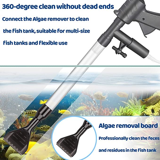 Aquarium Kiesreiniger-Set, Aquarium Reiniger, Aquarium Wasserwechsel, Aquarium Bodensauger, Mulmsauger Aquarium Kiesreiniger-Wasserwechsler