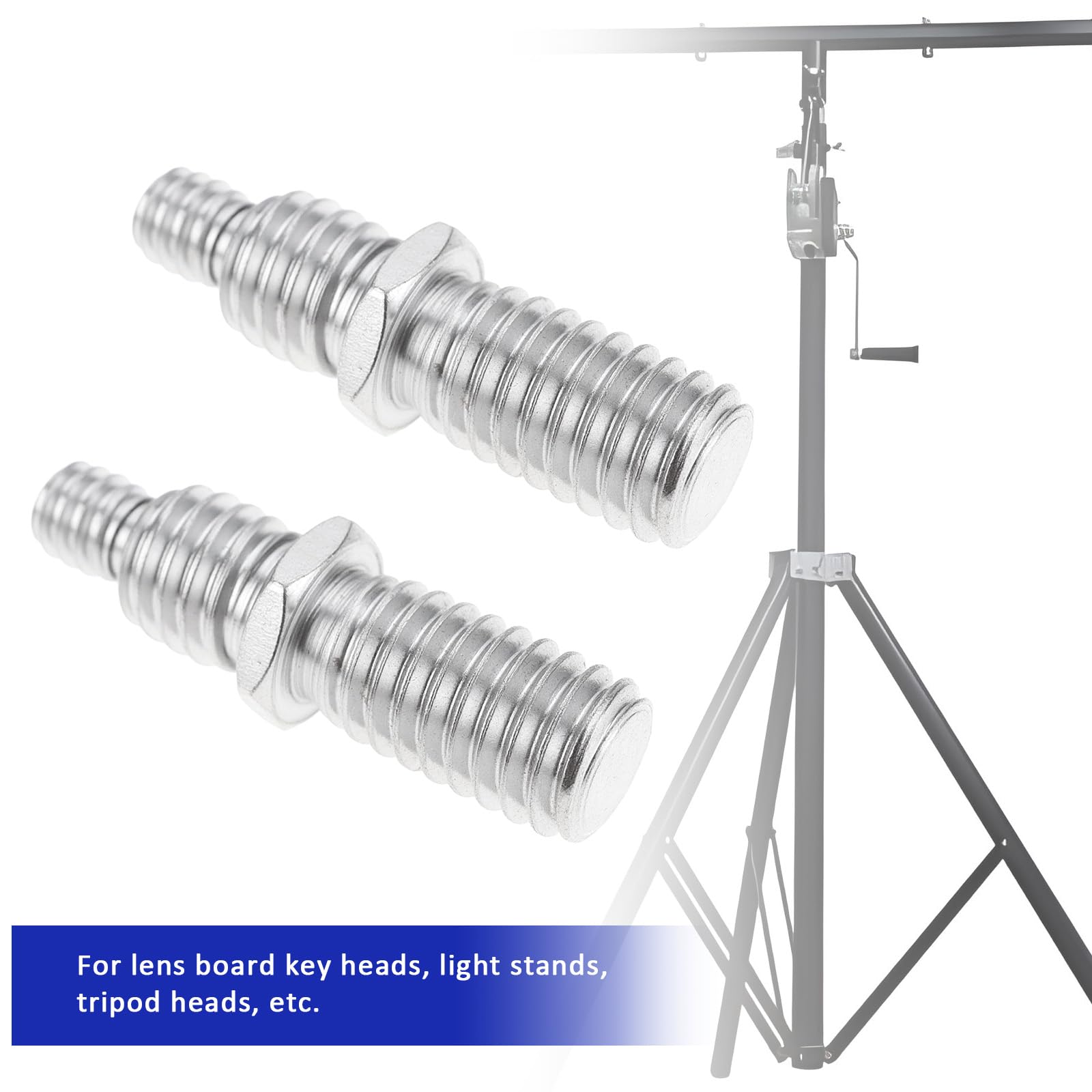 Convertisseur /4 à 3/8 Fileté Adaptateur à Vis Spigot Stud Stand Pour Pieds D'éclairage, Trépieds Et Appareils Photo