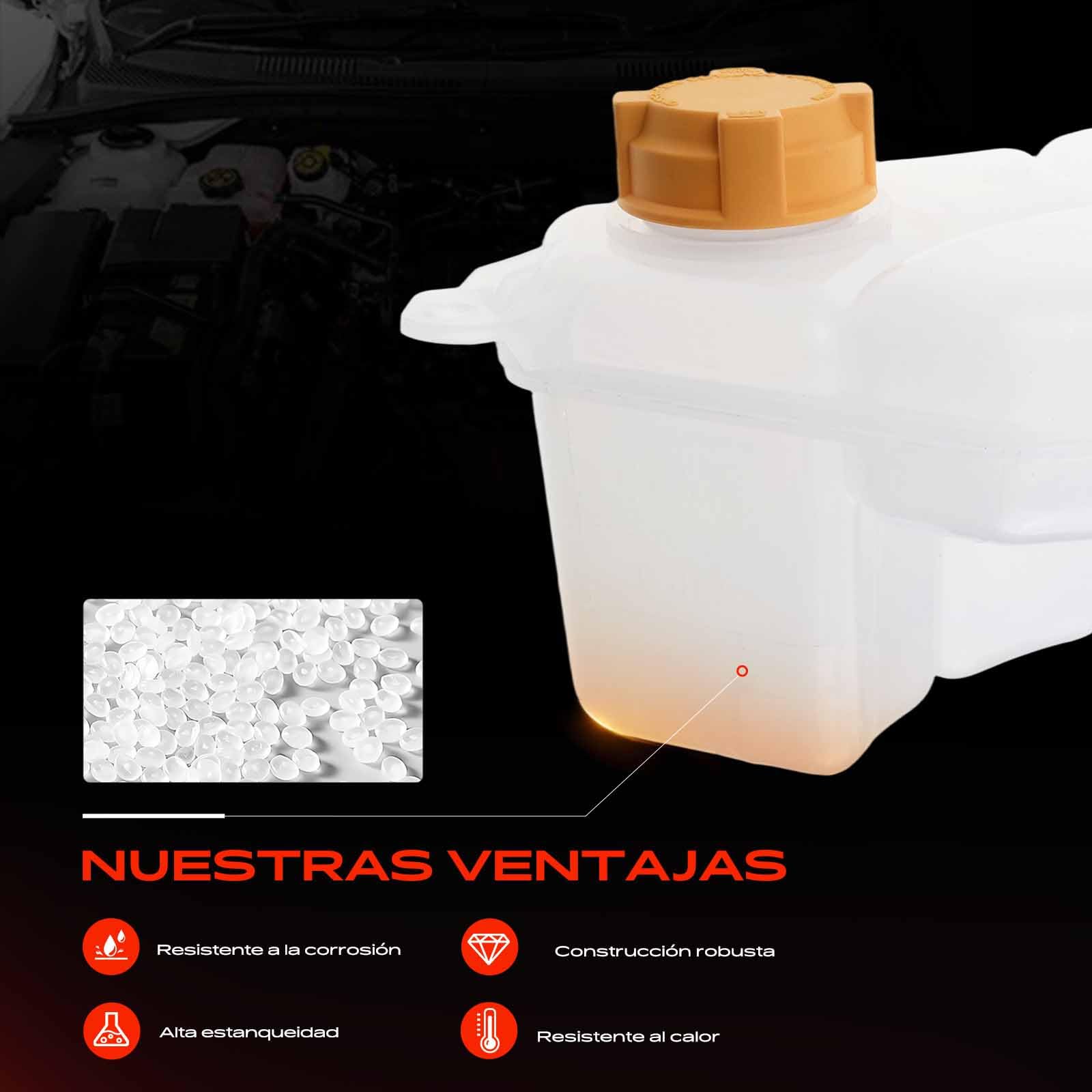 Frankberg Depósito de expansión del refrigerante 1221363 | Compatible con: Fiesta V JD JH, Fusión JU