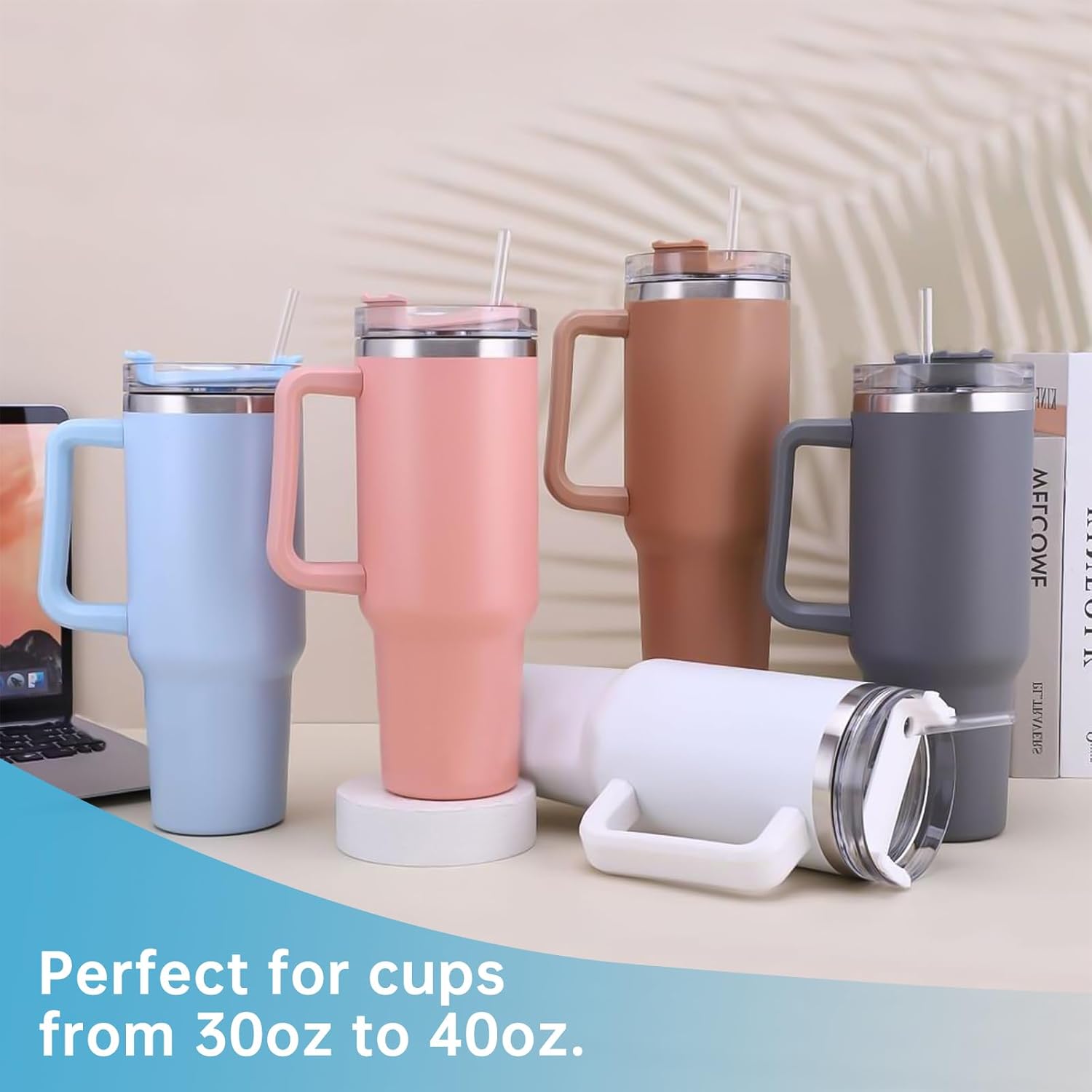 100PCS Disposable Straws for 40 OZ Tumbler, Extra Long Straws Disposable for Stanley Cup 30 Oz 40 Oz Tumbler, Straws Individually Wrapped - Image 6