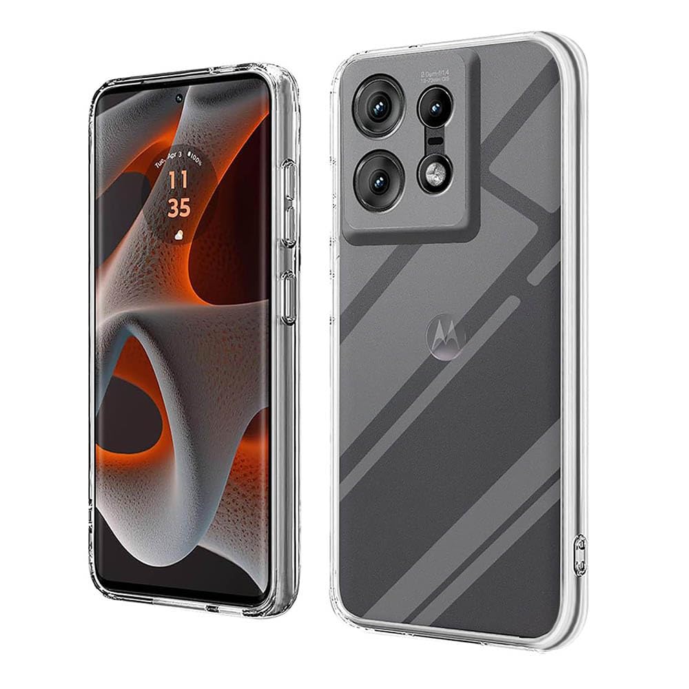 Amazon Brand- Solimo Basic Case for Motorola Moto Edge 50 Pro 5G (Silicone_Transparent) (B0D38TX2PQ) Amazon Price History, Amazon Price Tracker