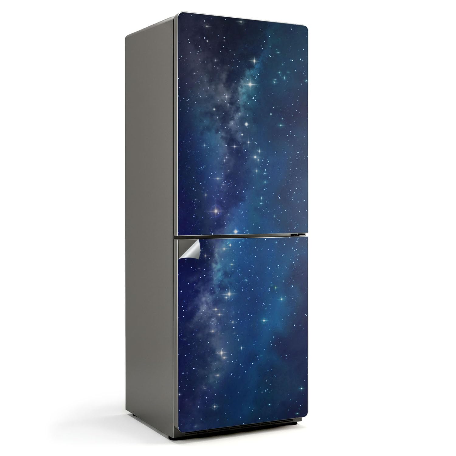 Sticker protection frigo 70x190 cm pour masquer les rayures et taches de cuisine