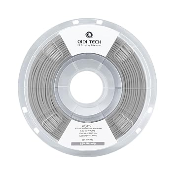 R QIDI TECHNOLOGY Odorless ABS Filament 1.75mm, 3D Printer Filament, 1 KG Spool (2.2lbs), 3D Printing Filament Fit Most FDM 3D Printers, Gray