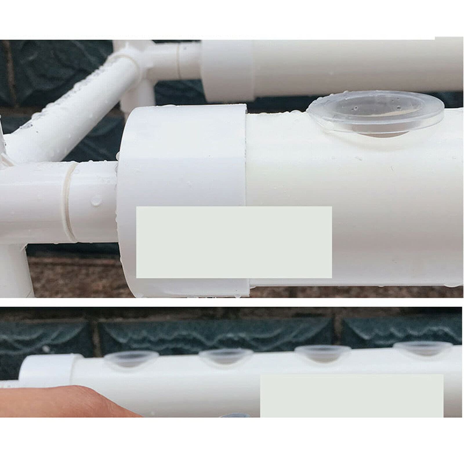 Hydroponic Site Tubos, Kit Crecimiento 36 Agujeros Sistema hidropónico PVC-U, Sistema Cultivo hidropónico Herramienta Cultivo Verduras Kit Cultivo para casa, balcón, jardín