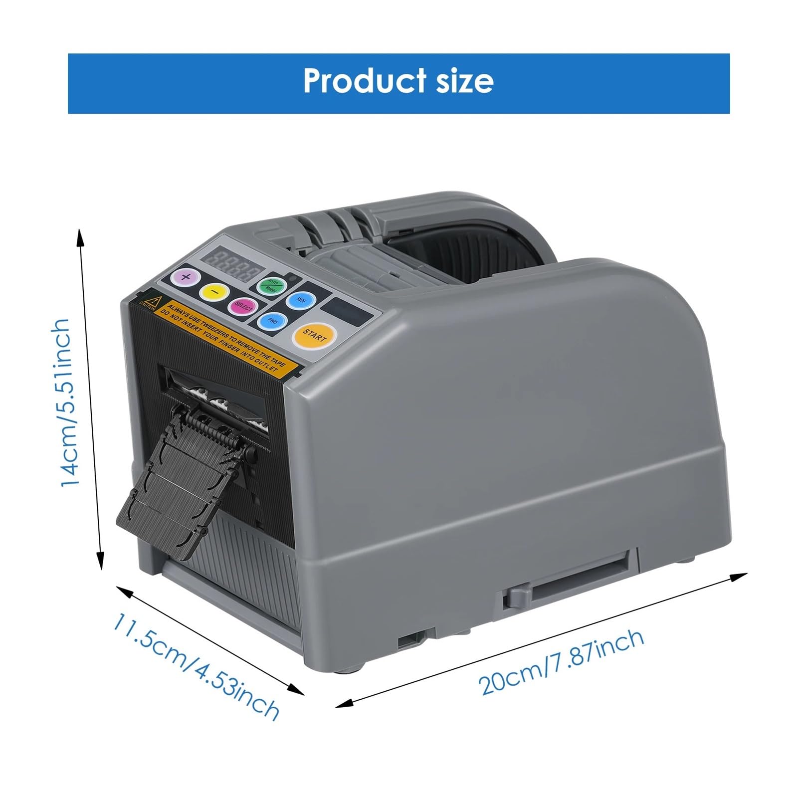Dispenser automatico di nastro Dispenser di nastro elettrico Dispenser automatico di nastro elettrico, confezionatrice for taglierina adesiva Per imballaggio/spedizione
