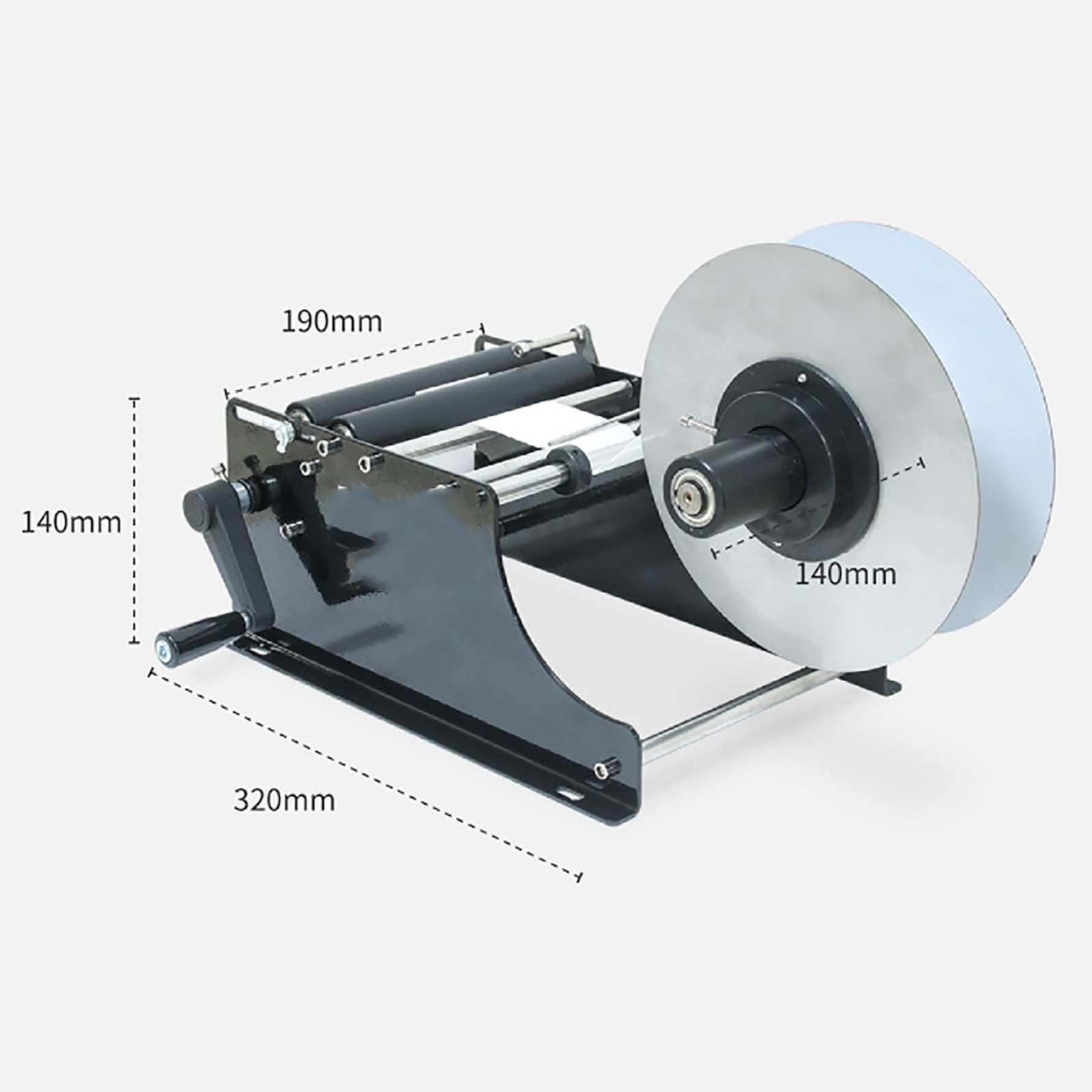Etichettatrice semiautomatica per bottiglie rotonde per applicazioni alimentari e industriali