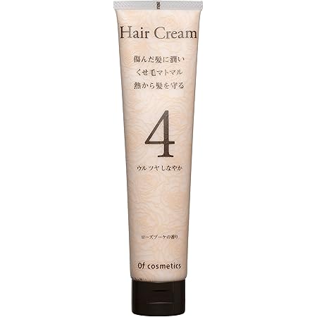 Amazon オブ コスメティックス ベースクリームオブヘア 4 Newパッケージ 新トリートメント成分配合 パサつき ツヤのない方 115ｇ ローズブーケの香り 美容室専売 ヘアトリートメント パサつき 乾燥 ダメージヘア 潤い ツヤ オブコスメ オブ