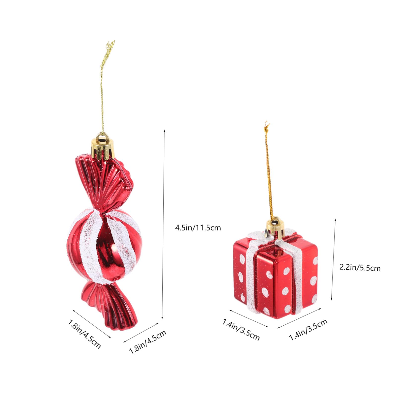 Gatuida 5 Pieds Décorations Noël Christmas Tree Xmas Tree Décoration De Noel Confiserie Noel Decoration Noel Decoration Fete Décoration Suspendue Pendentif Sapin De Noel Plastique 4pcs * 5
