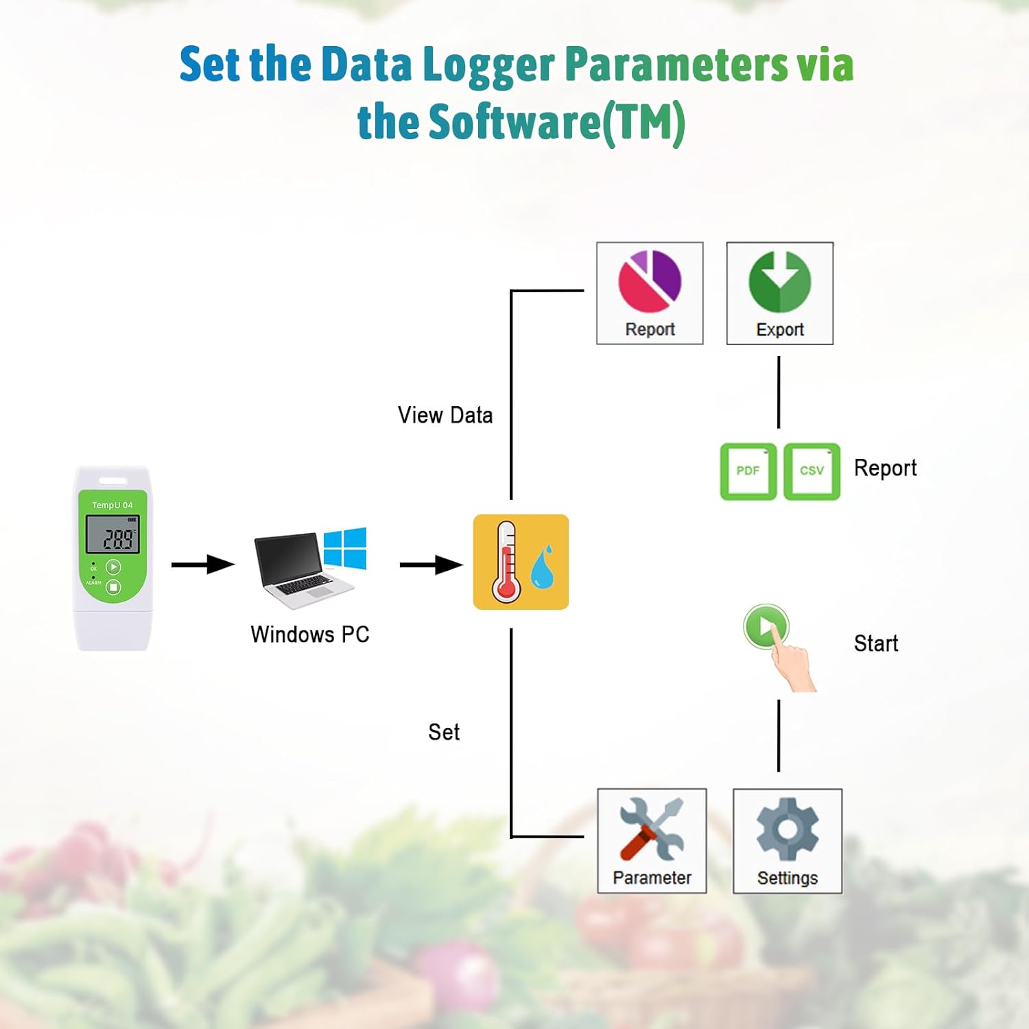 Setting Data Logger Parameters via Software