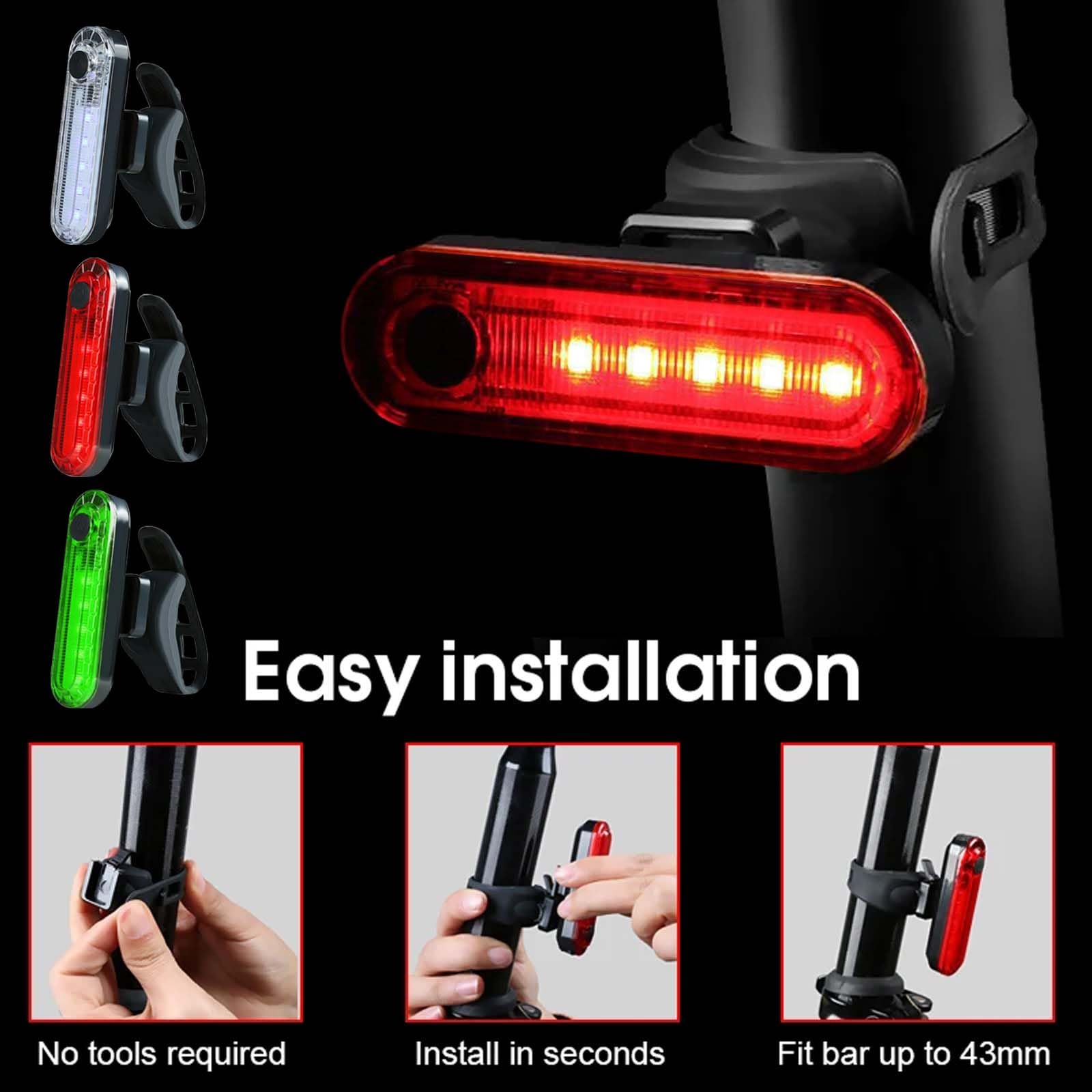 GAOUTO 9 Stück LED Navigationslichter für Boote, 3 Arten Blinkmodus,USB Ladekajaklichter Bootshecklichter Bootslicht Signallampe,Mit USB-Datenkabel, Boots Navigationslichter für Kajak Boot Yacht
