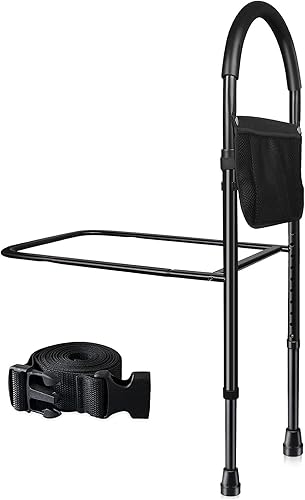 Thaijoy Riel de cama con patas de apoyo  Rieles de cama para adultos mayores alturas ajustables para cama King, Queen, Matrimonial, Twin  Soporte de