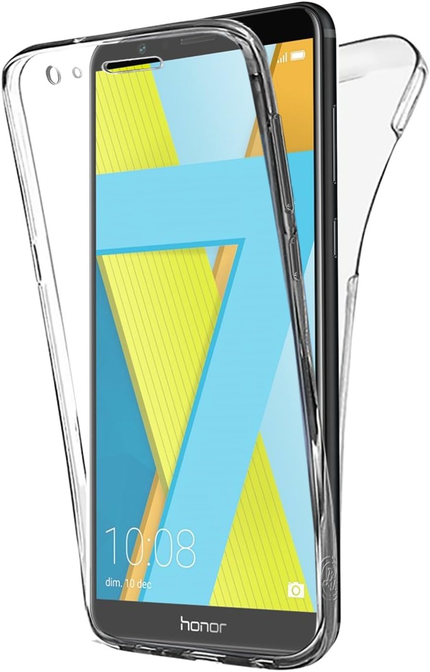 Buyus - gel cover for an Honor 7X - 360 degree cover - full protection - shock-proof - ultra-slim case cover - transparent invisible case cover for an Honor 7X - case cover for an Honor 7X