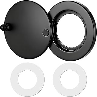 Peephole Cover Privacy Door Viewer Cover Home Security Peephole Protector with Self Adhesive Installation Tool for Dormitory Office Hotel, Black