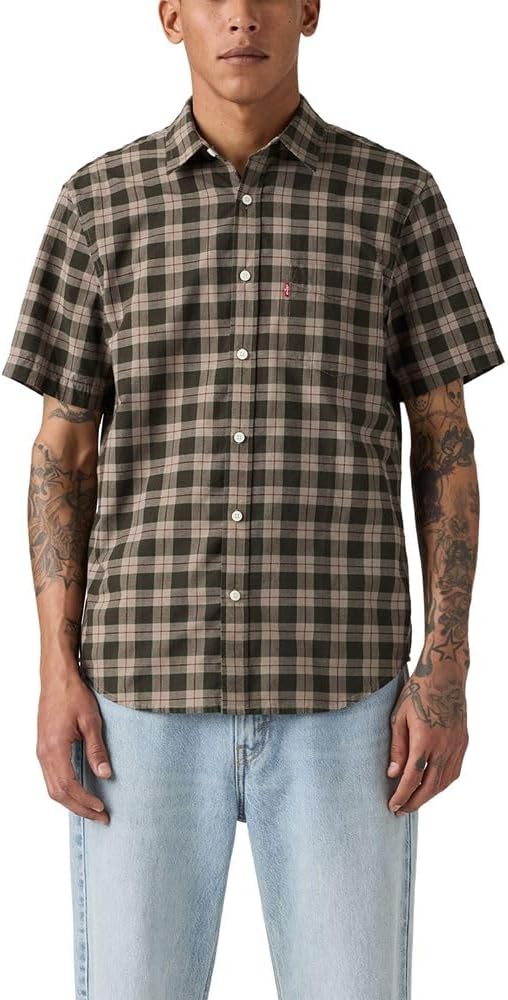 Levi's Men's Classic 1 Pocket Short Sleeve Button Up Shirt (Also Available in Big)