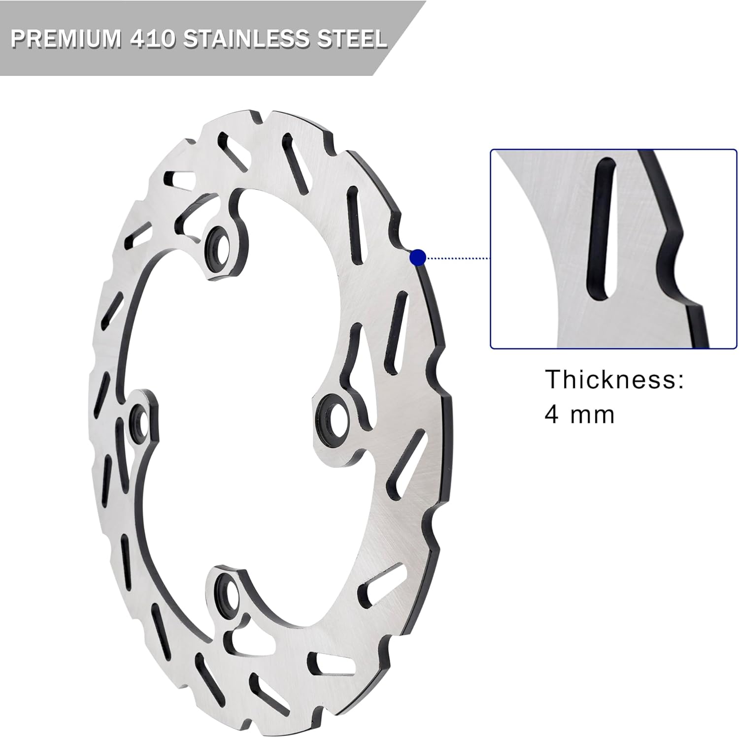 ATV Rear Brake Rotor Disc 220MM Compatible with Kawasaki KFX400 KSF400, Fit for Suzuki LT-Z400 Quadsport, Fit for Honda TRX400EX Sportrax 1999-2008, TRX400X 2009-2014, 43251-HN1-003