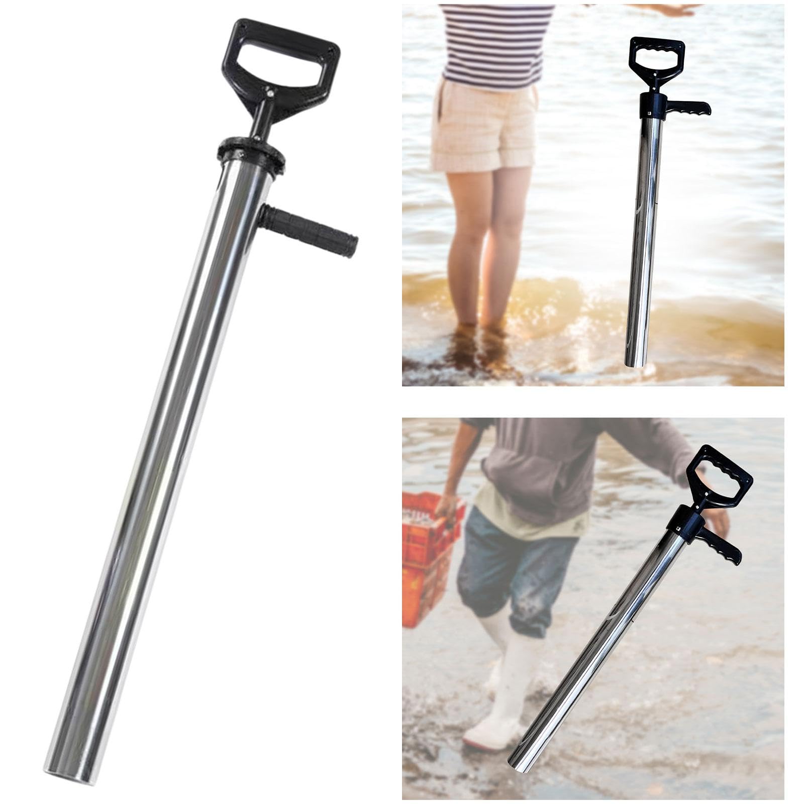 MagiDeal Pompe à crevettes, Dispositif de de Fruits de mer, équipement de pêche en Plein air, artefact de Plage, Pompe à crevettes Polyvalente, 92 cm