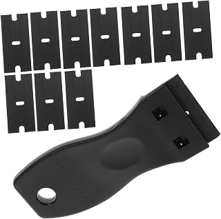 1Set Adhesive Remover Plastic Razor Scraper with Replacement Blades for Removing Gaskets Labels and Adhesive Residue From and Windows