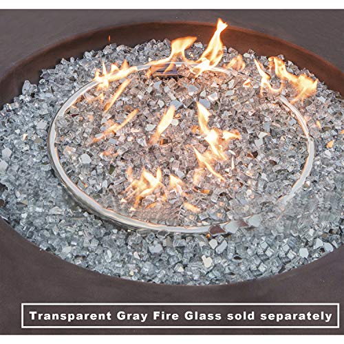 COSIEST-Outdoor-Propane-Fire-Pit-Coffee-Table-w-Dark-Bronze-405-inch-Round-Base-Patio-Heater-50000-BTU-Stainless-Steel-Burner-Free-Lava-Rocks-Waterproof-Cover
