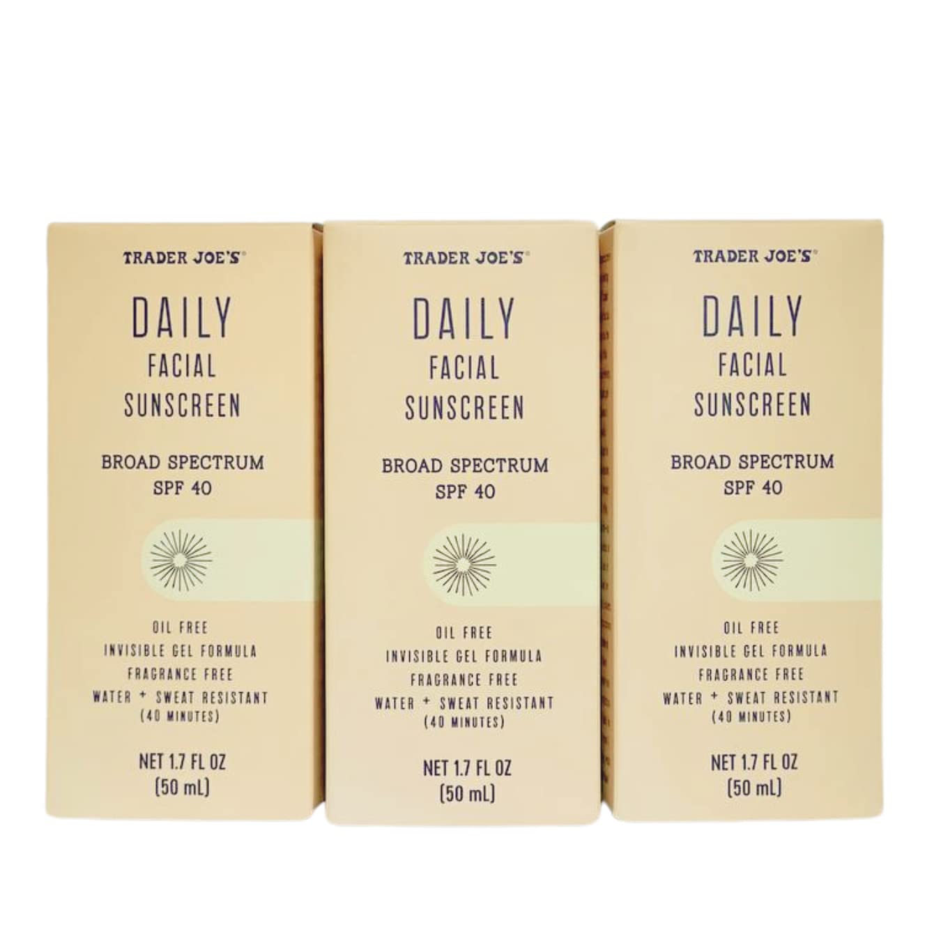 Trader Joe’s Daily Facial Sunscreen Broad Spectrum SPF 40