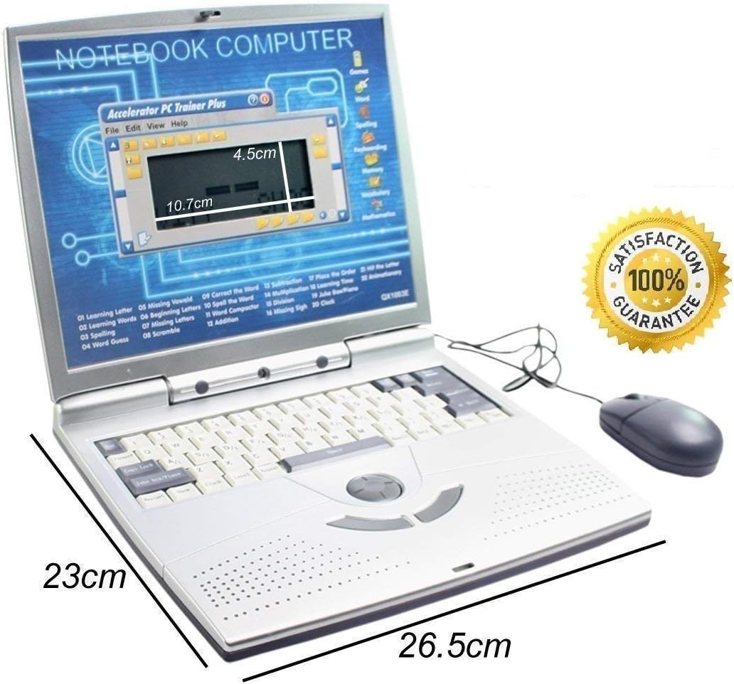 ESnipe Mart 22 Activities & Games Fun Laptop Notebook Computer Toy for Kids