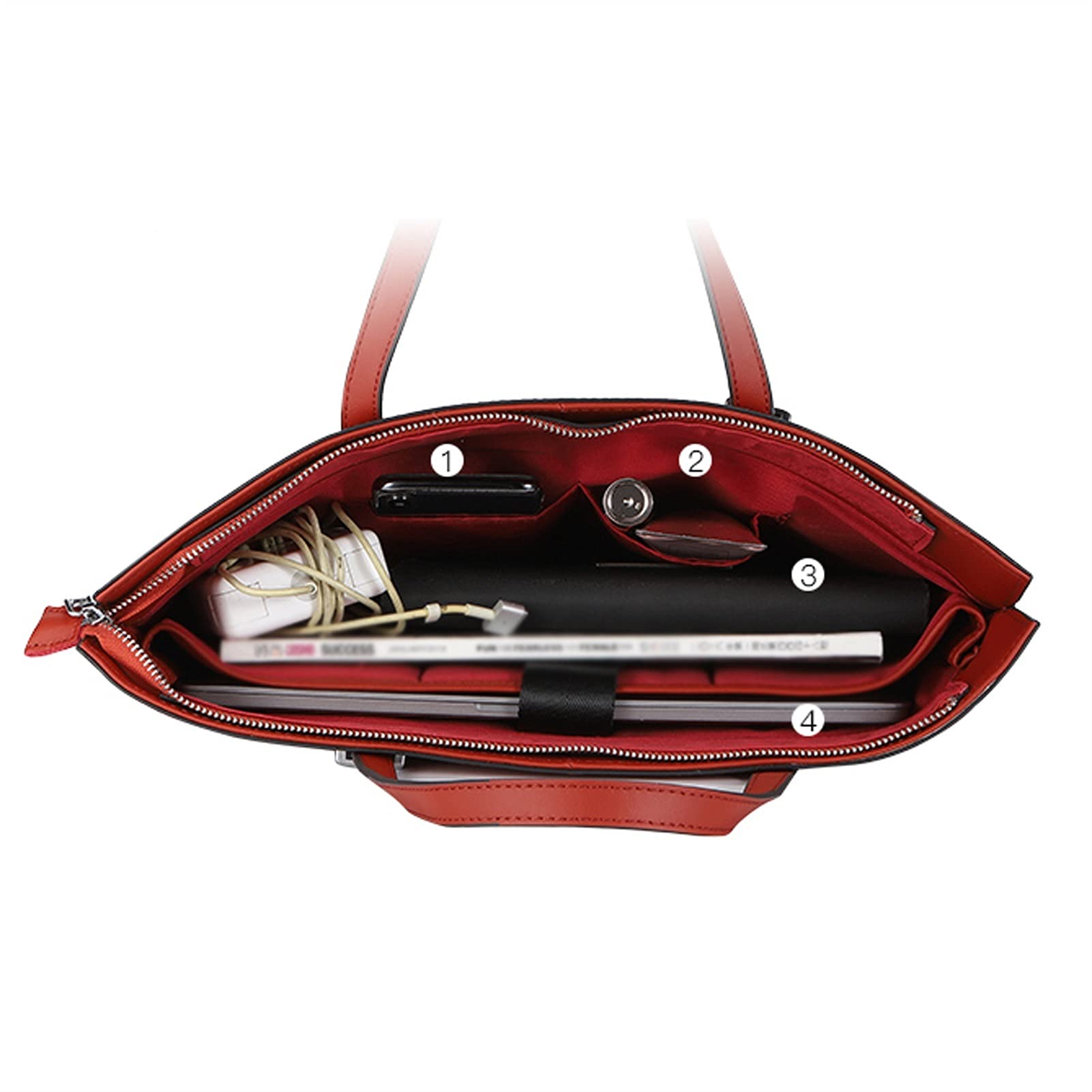Borsa Porta PC Borsa per laptop classica Borsa per notebook in vera pelle Borsa per la custodia protettiva della borsa della borsetta per il business Fit fino a 14 - Laptop da 16 pollici Borsa per PC