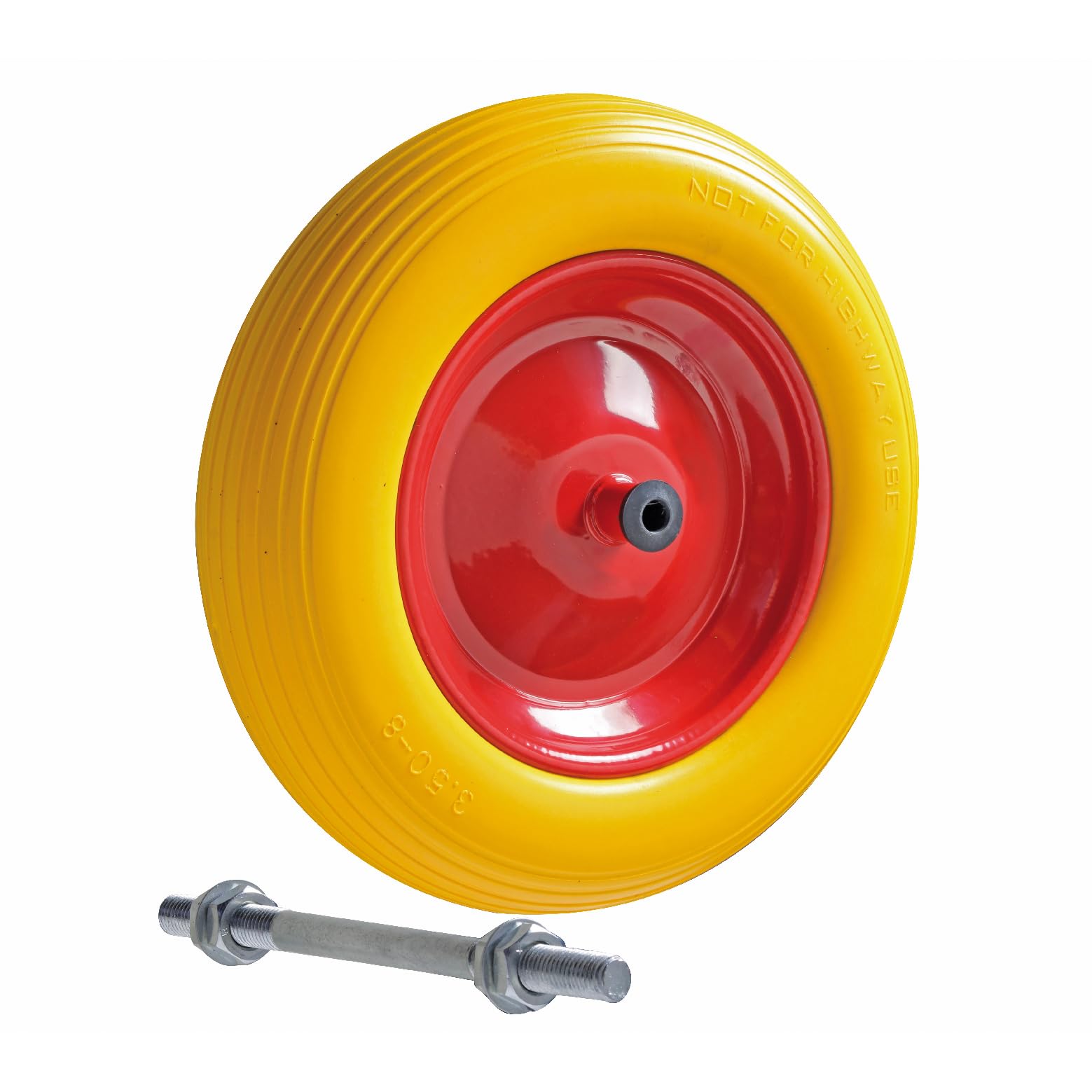 Roue pleine pour brouette Valex en polyurethane premium