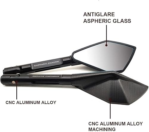 Miniatura 3 de Motorcycle Rearview Mirror Moto Side Mirrors CNC for Kawasaki VERSYS 1000 Z1000 ZX10R ZX12R ZX6R Z650 Z900 Z800 Motorcycle Mirror