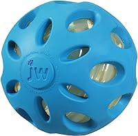 Vista 1 de JW Pet 47013 Crackle Heads Crackle Ball Dog Toy Botella de plástico, pequeña, variada, 1 paquete