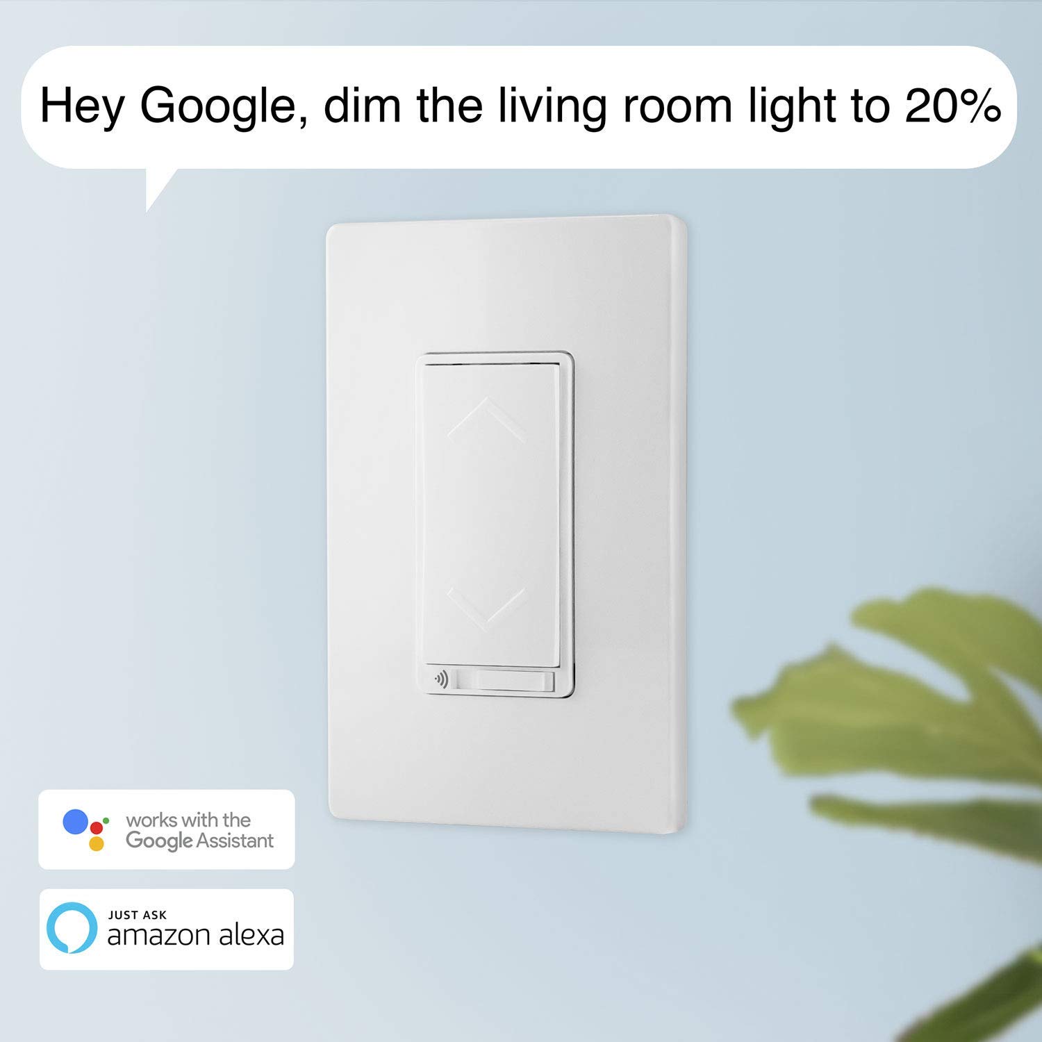 Limited Stock TOPGREENER Smart Wi-Fi Dimmer Switch, Neutral Wire Required, Single Pole, Work with Alexa and Google Assistant, UL Listed, TGWF500D, White, 4 Pack