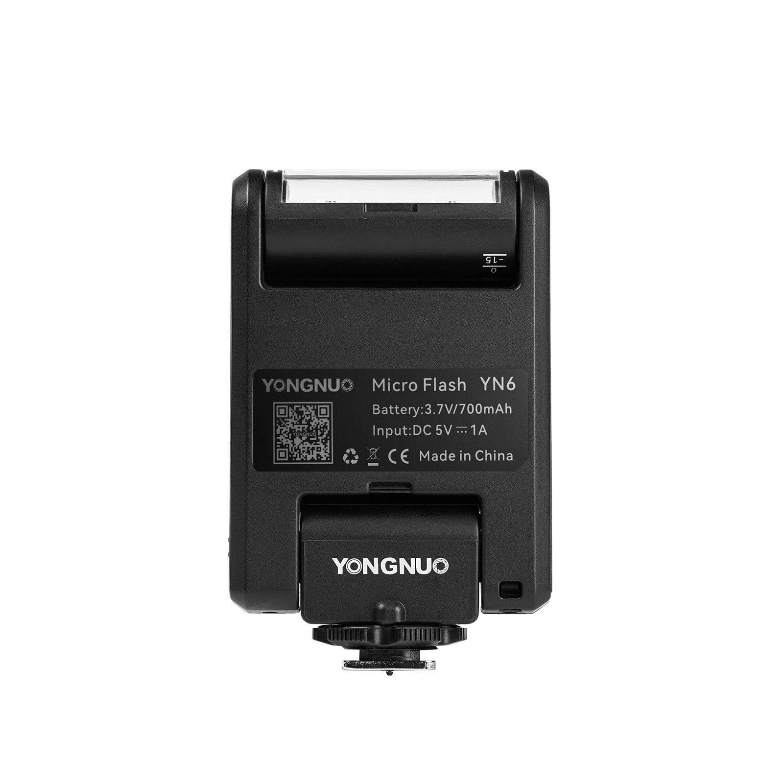 YN6 Mini Hot Shoe Flash Design Compatto con Livelli di Uscita Regolabili per Fotografia Professionale Dimensioni Portatili (Nera)