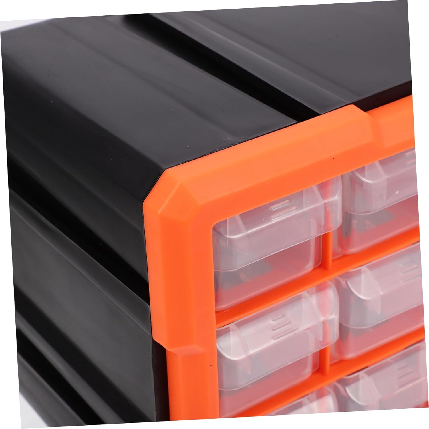 Small Parts Organizer Box Multiple Compartments for Electronic Components and Screws and Space-saving Tool Cabinet for Efficient Storage and Transport