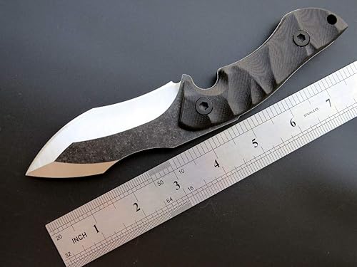 Miniatura 2 de Eafengrow EF106 Cuchillos de hoja fija, cuchillo táctico fijo con funda, hoja de acero 440C y mango antideslizante G10 cuchillo de supervivencia al