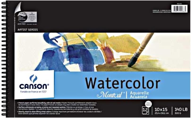 140lb Watercolor Pad Wired 10X15