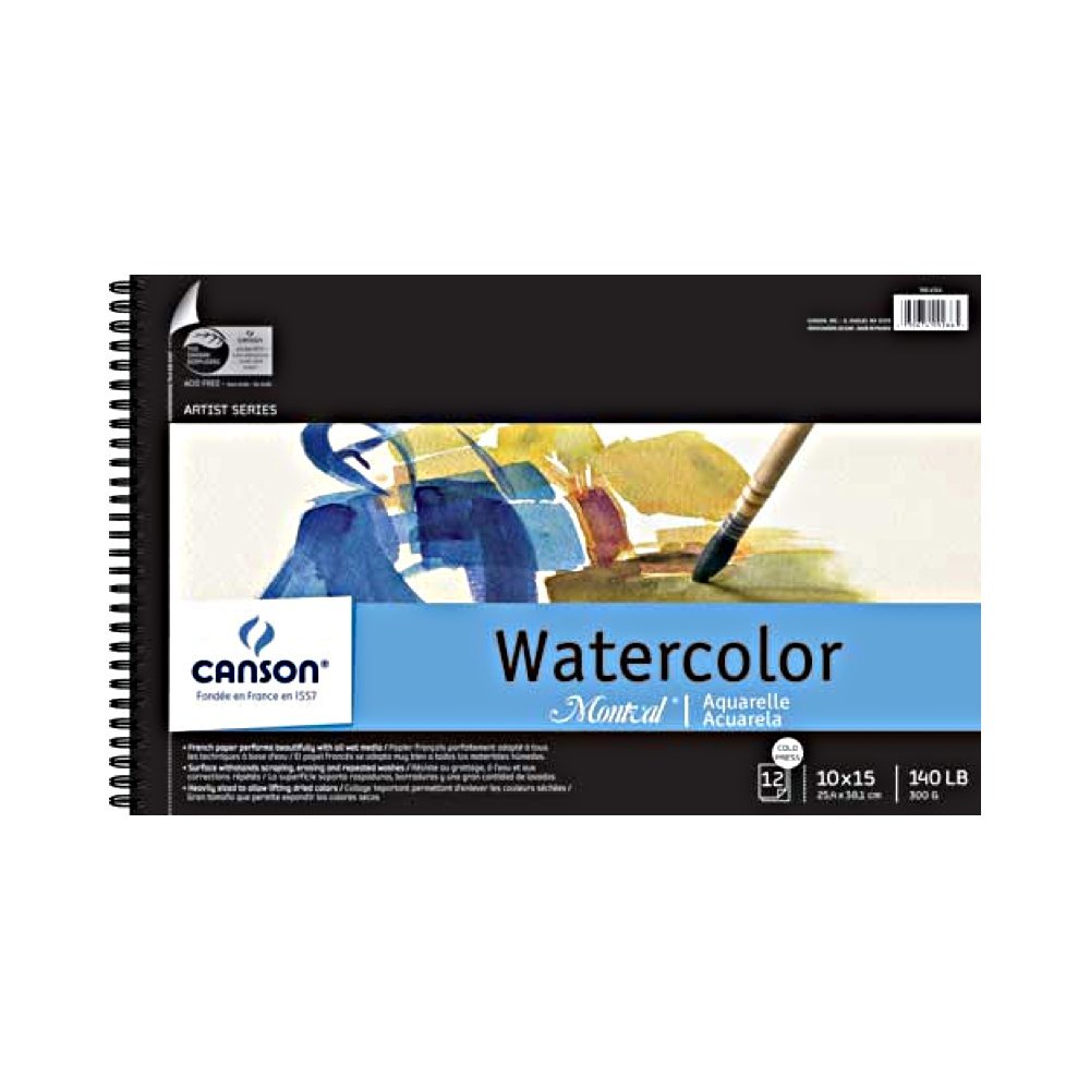 140lb Watercolor Pad Wired 10X15