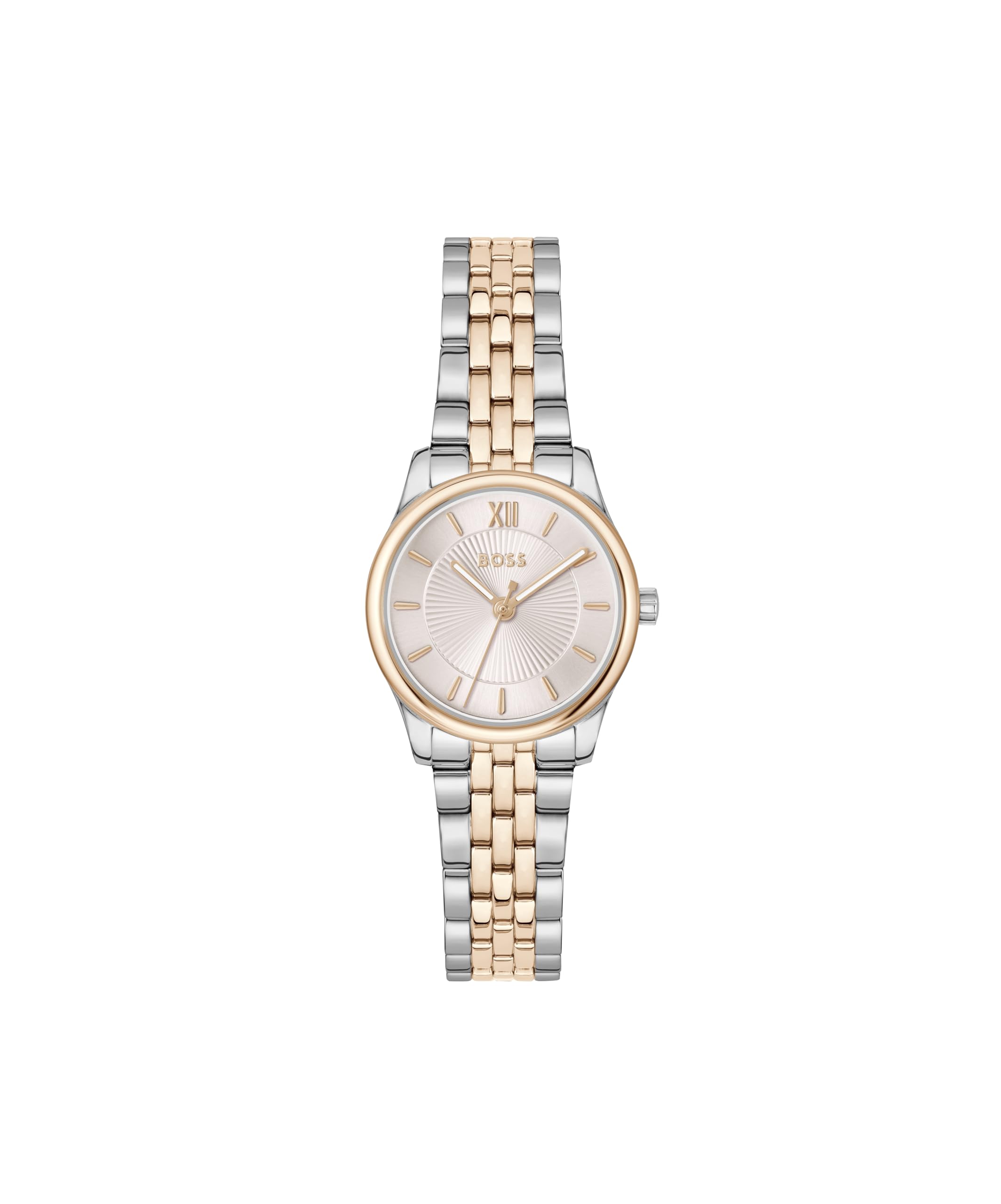 BOSS Hugo Analogue Watch for Women with Carnation PVD Stainless Steel Strap