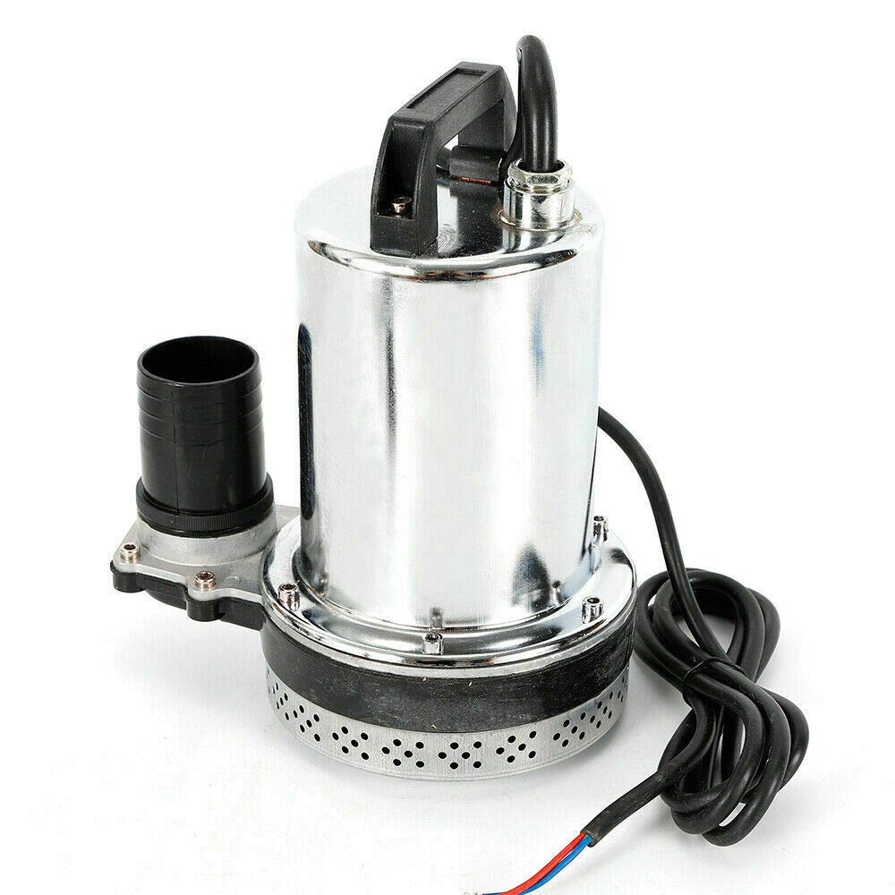OUKANING Pompa Sommersa 12V in Acciaio Inox Pompa Sommersa 160W (6000L/H)