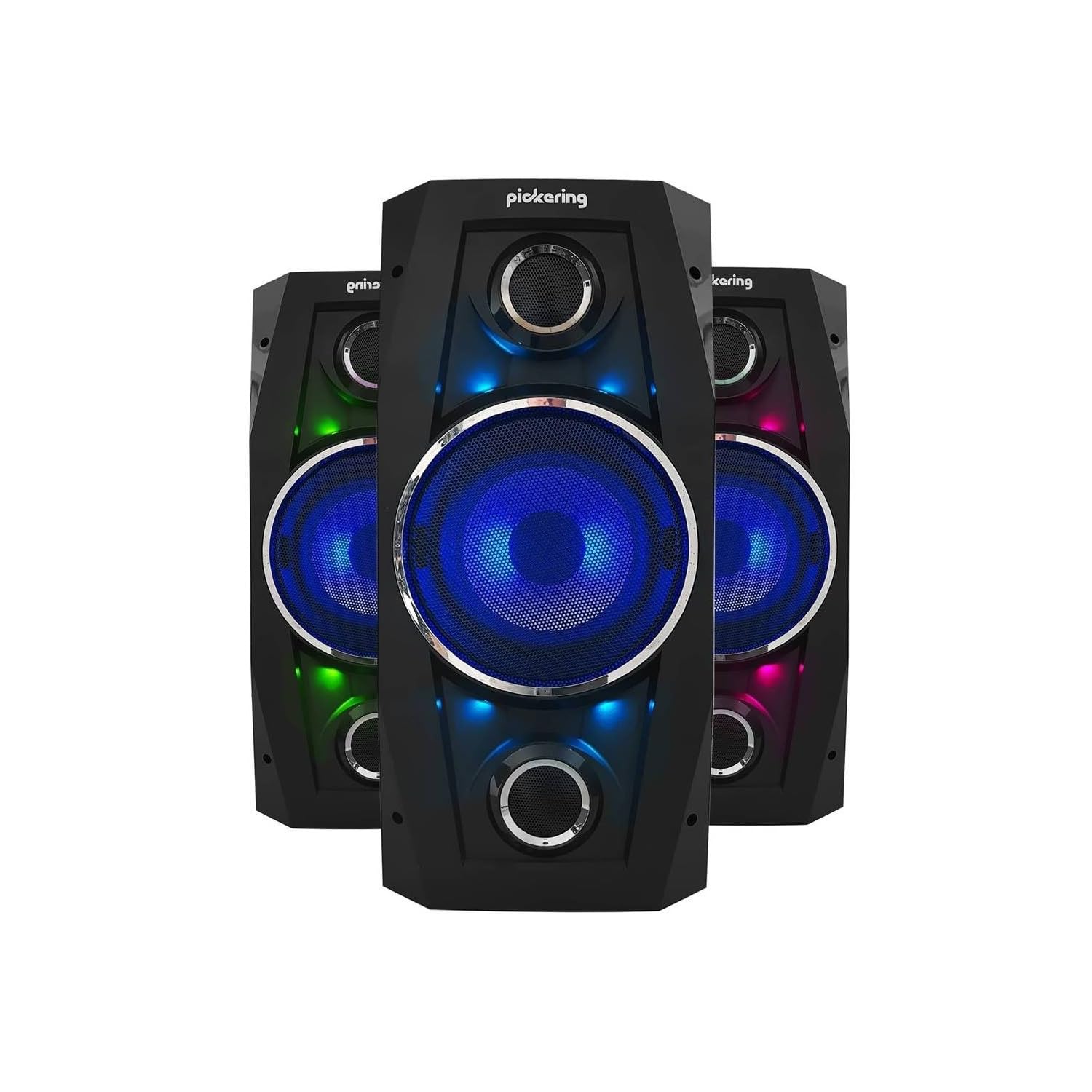 Pickering XS8 Enceinte Sono Autonome 300W 8" LED USB Bluetooth SD FM Batterie + Clé USB 32 Go