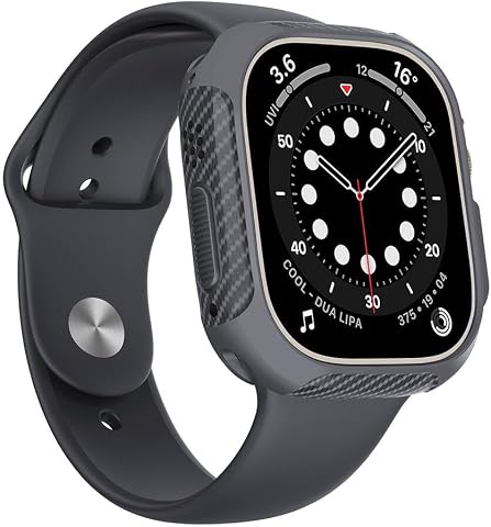 Zore Apple ile uyumlu Watch Ultra 49mm Silikon TPU Kasa Koruyucu Watch Gard 31 Gri