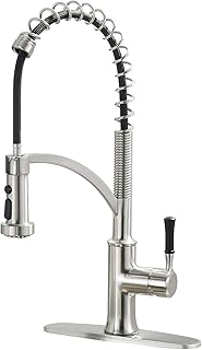 Kitchen Brushed Nickel Pull Down Kitchen Faucet