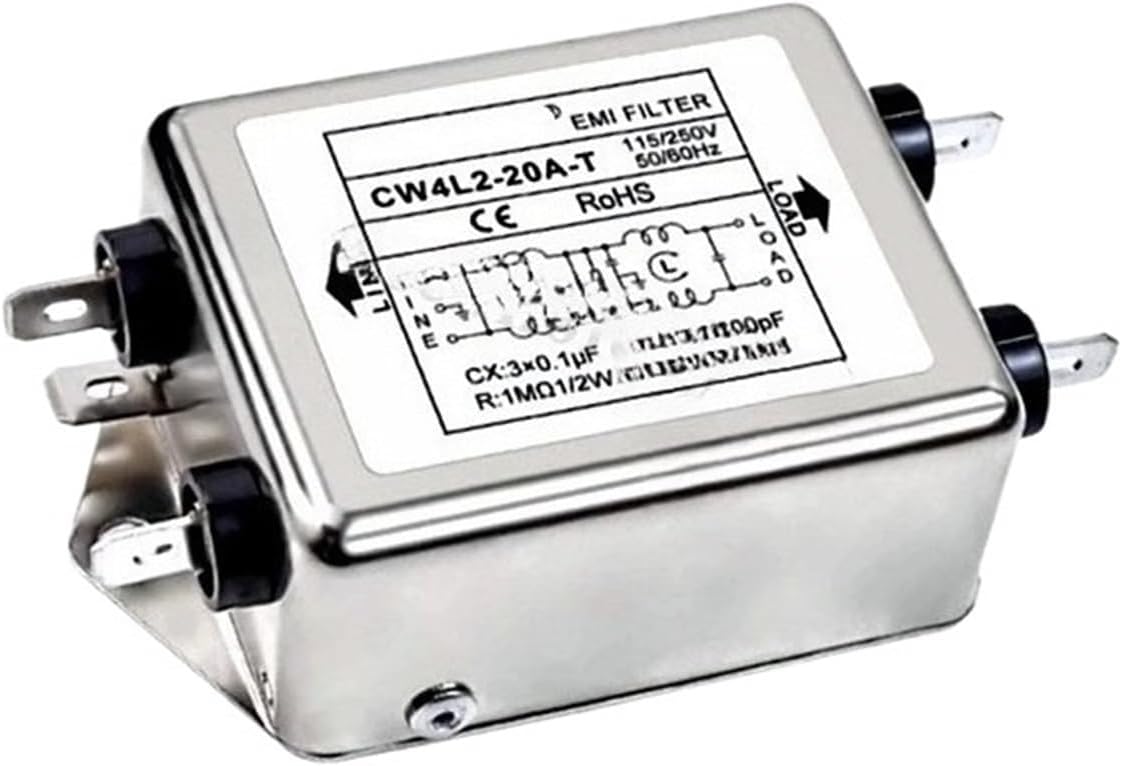 1pcs AC Power Filter CW4L2-3/6/10/20A-T/S CW4L2-20A- AC Single-Phase CW4-3A-T 6A 10A 20A Power Supply Filter(CW4L2-20A-S)