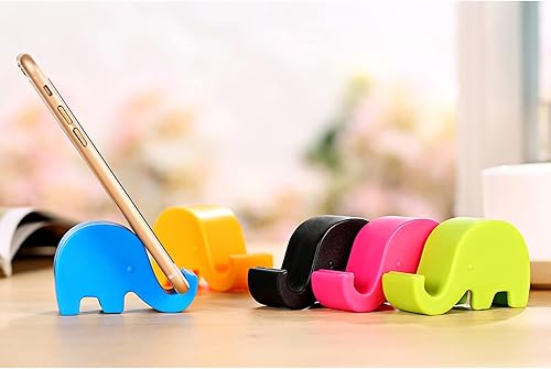 Miniatura 5 de Soporte de teléfono celular de elefante para teléfono celular, diseño de elefante, lindo elefante para teléfono celular, soporte de plástico para