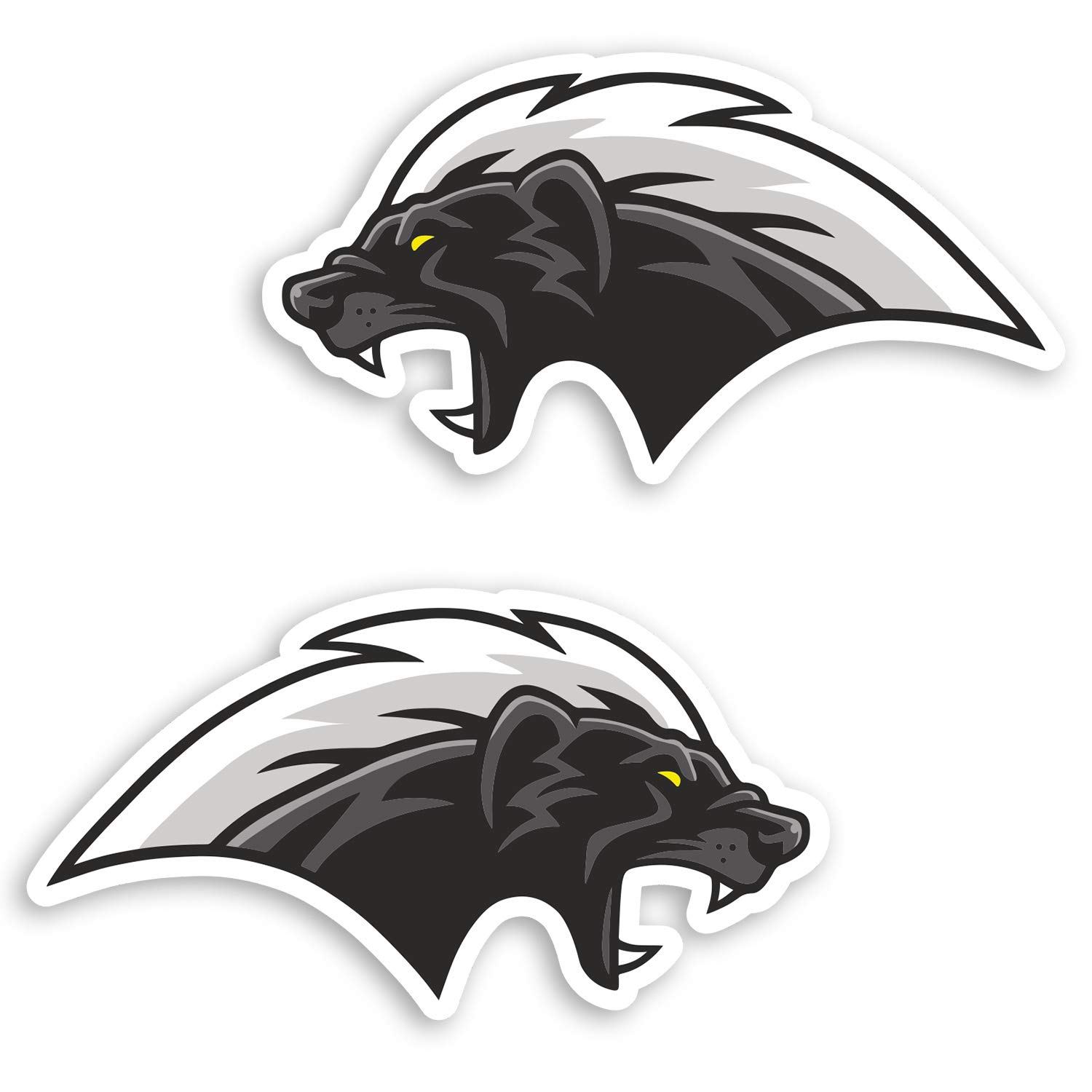 2 x 10cm Honey Badger Vinyl Stickers - Wild Animal Skate Bike Sticker #29013