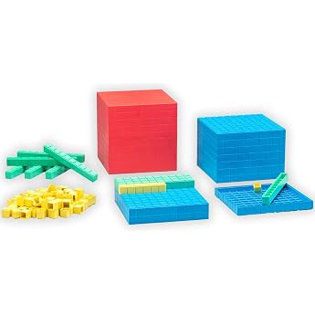 Dezimalrechen Push-Fit Elbow Union Set of 21 Colour Heavy Duty Plastic for School, Recommended for Rake Weakness and Learning