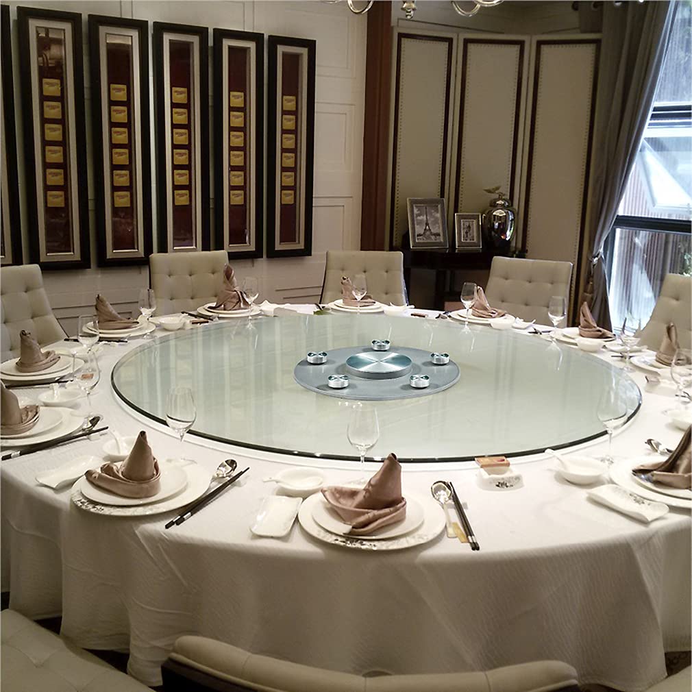 Plateau tournant en verre trempé CHEWYNP pour table à manger