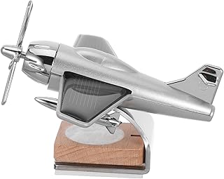 TIDTALEO Solar-powered Aircraft Aromatherapy Ornament for Car Stylish Dashboard Adornment with Quiet Motor Eco-friendly Design Friends and Family
