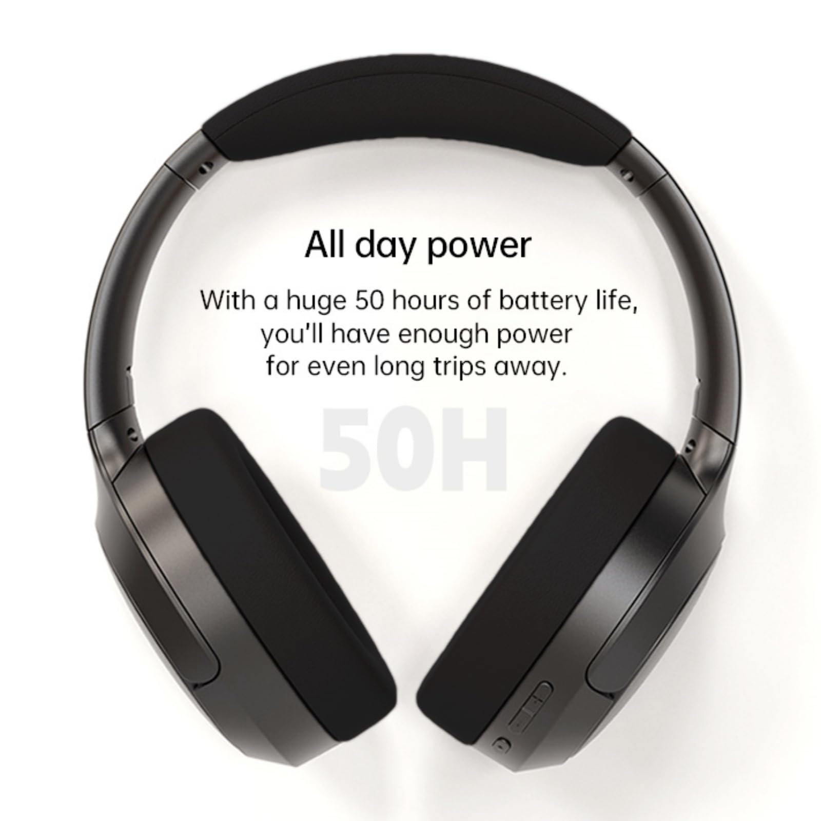 Auriculares Supraurales Con Cancelación De Ruido, Auriculares InaláMbricos Bluetooth5.4 Con MicróFono, Sonido De Alta Resolución 50 Horas De Reproducción, DiseñO CóModo Para Adultos Y Personas Mayores